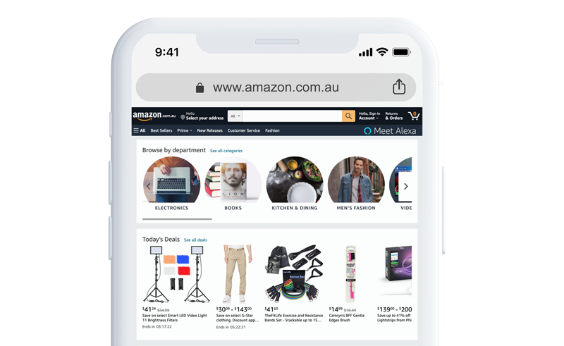 Top Online Marketplaces - Amazon website Top Online Marketplaces - Amazon website