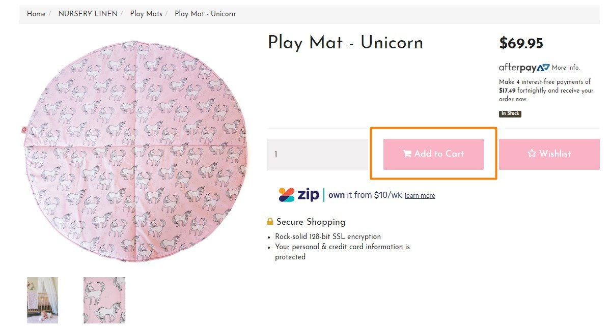 Bambella Add To Cart Button Bambella Add To Cart Button