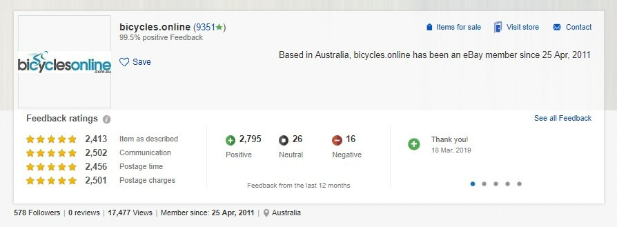 Bicycles Online Rating