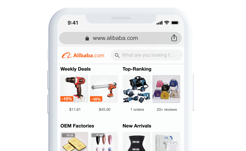 Top Online Marketplaces - Alibaba website