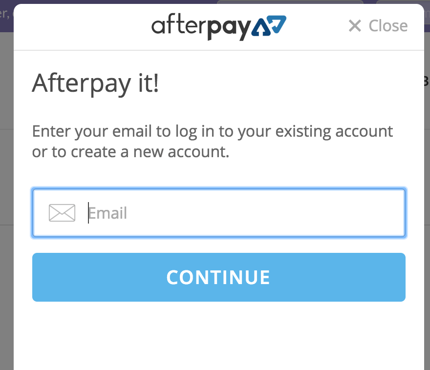 Afterpay Login