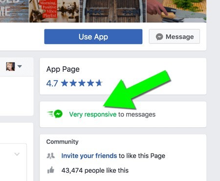 Facebook Response Time