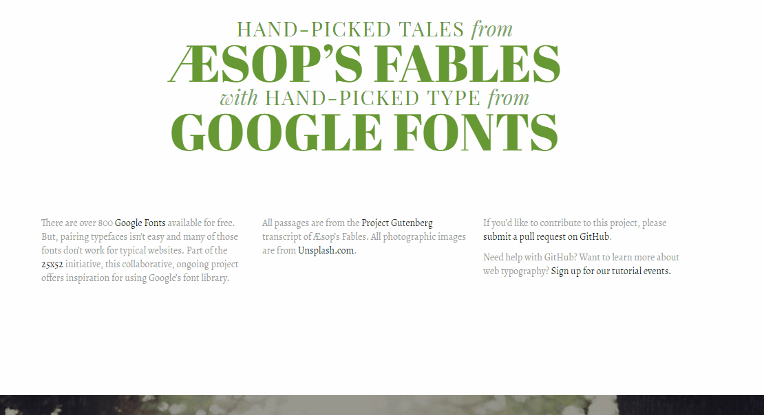Font examples website - Github Font examples website - Github