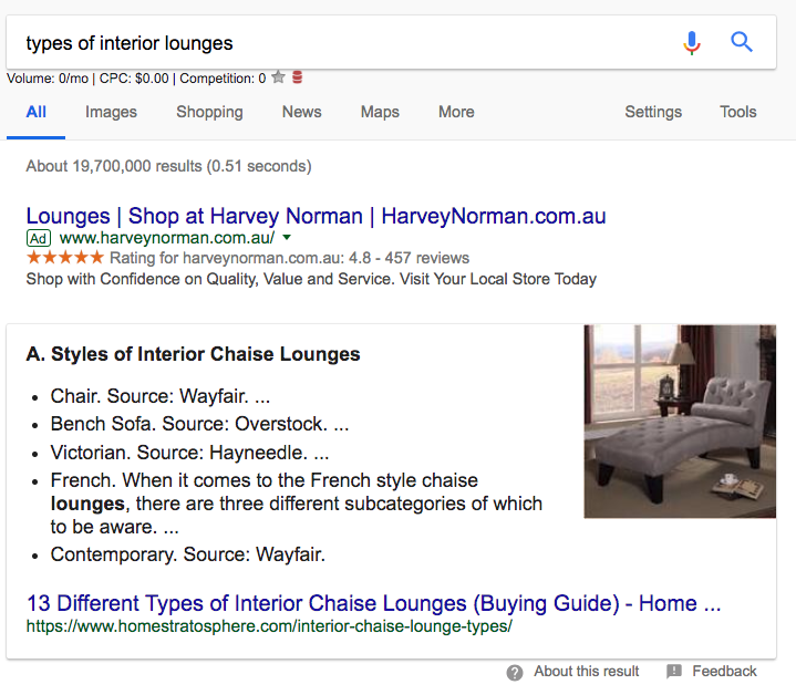 Google Snippet Formatting Example Google Snippet Formatting Example