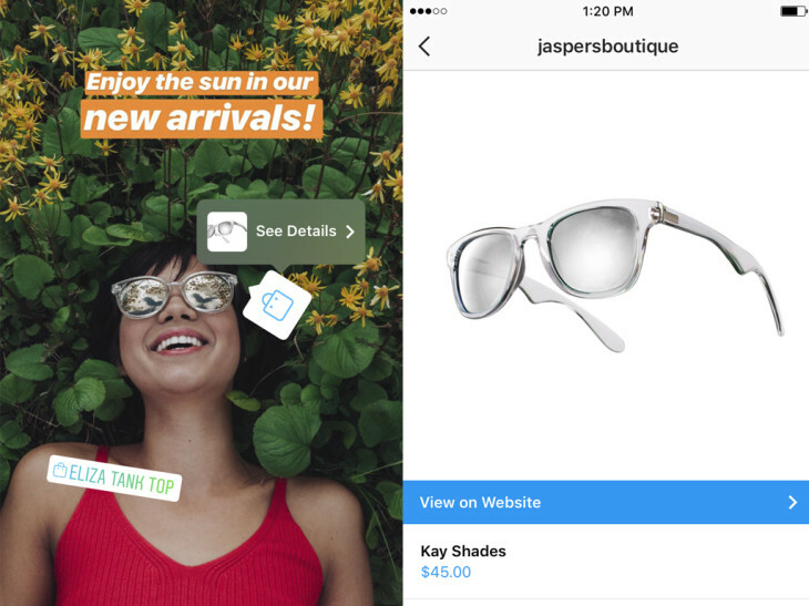 Ecommerce Marketing - Instagram Stories Shop