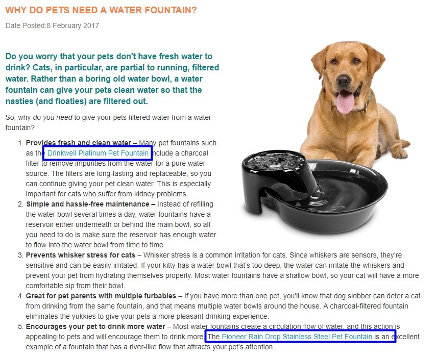 Interlinking Product Example Interlinking Product Example