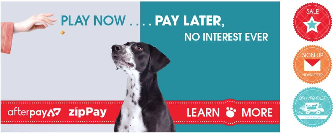 Play Now Pay Later - Lucky Pet Banner