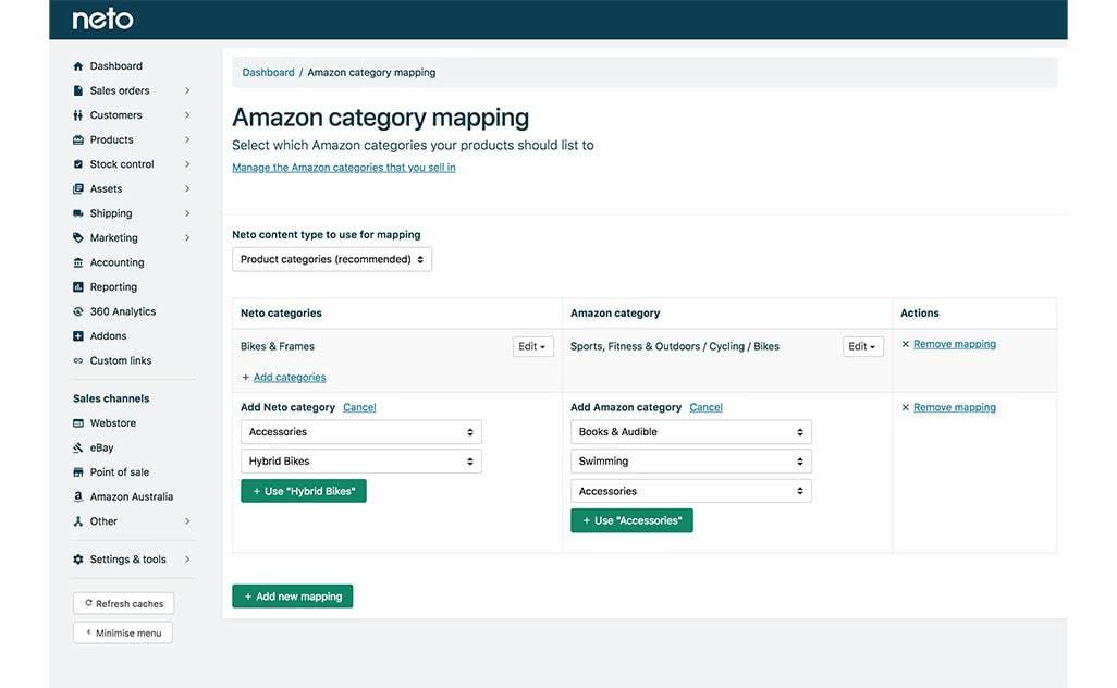 Amazon Category Mapping