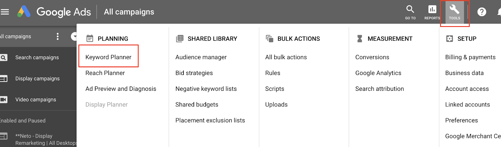 Google Ads Keyword Planner Google Ads Keyword Planner