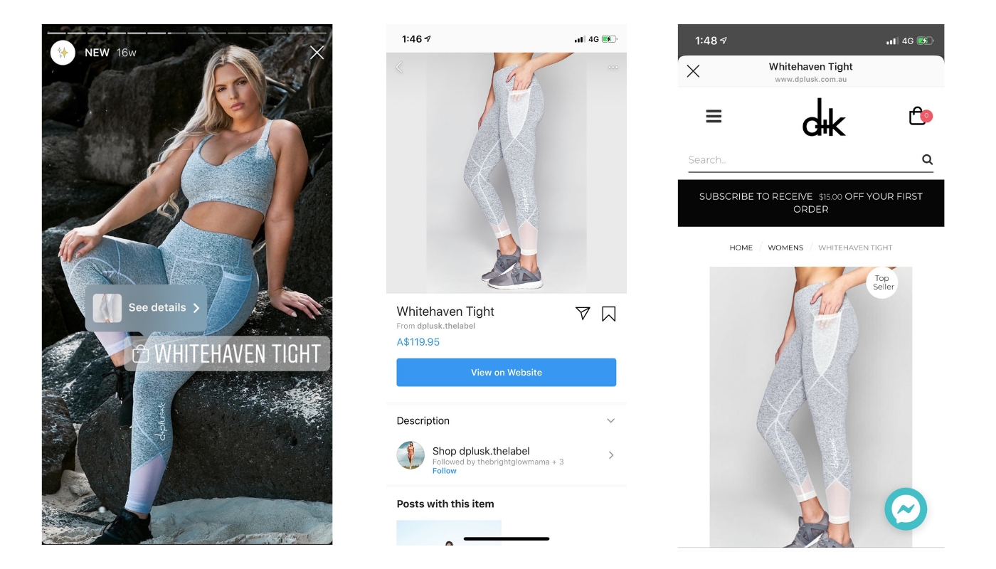 D-plusk instagram shoppable posts D-plusk instagram shoppable posts