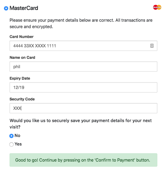 Neto Managed Checkout improved credit card validation and formatting