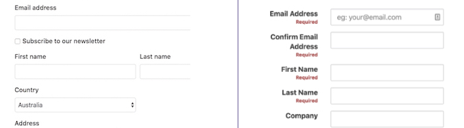 Neto Managed Checkout - Vertical label design helps increase conversions