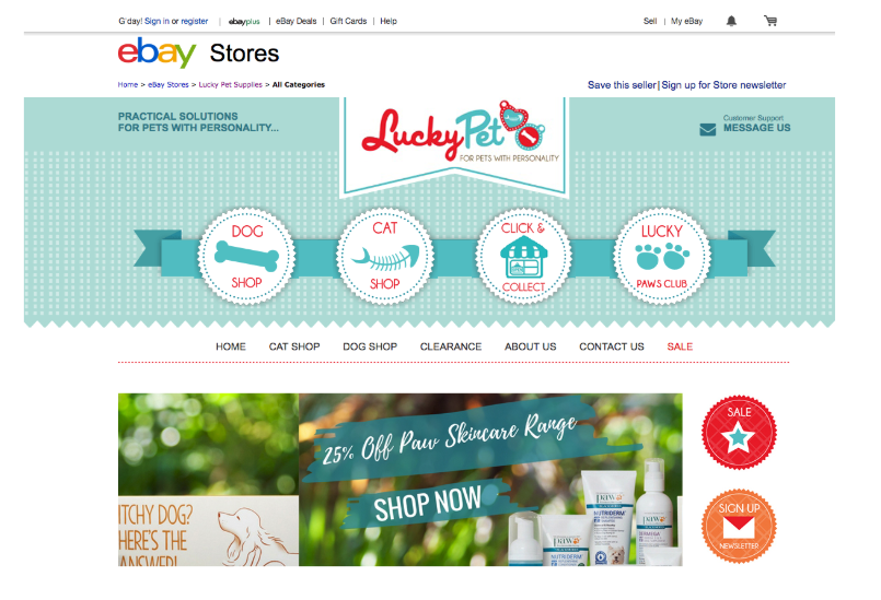 Lucky Pet eBay store