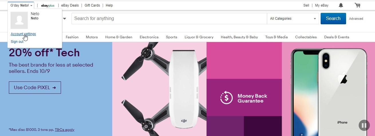 Setting up your eBay store Setting up your eBay store
