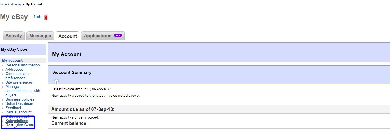 Setting up your eBay store Setting up your eBay store