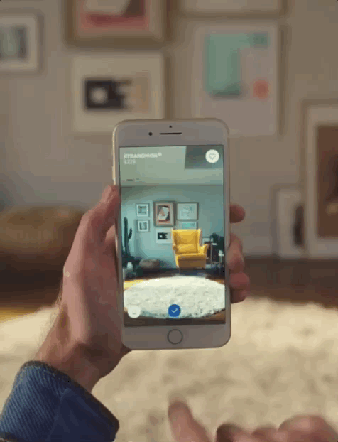 IKEA’s augmented reality app IKEA’s augmented reality app