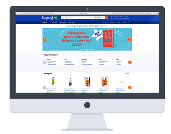 Top Online Marketplaces - Fishpond website