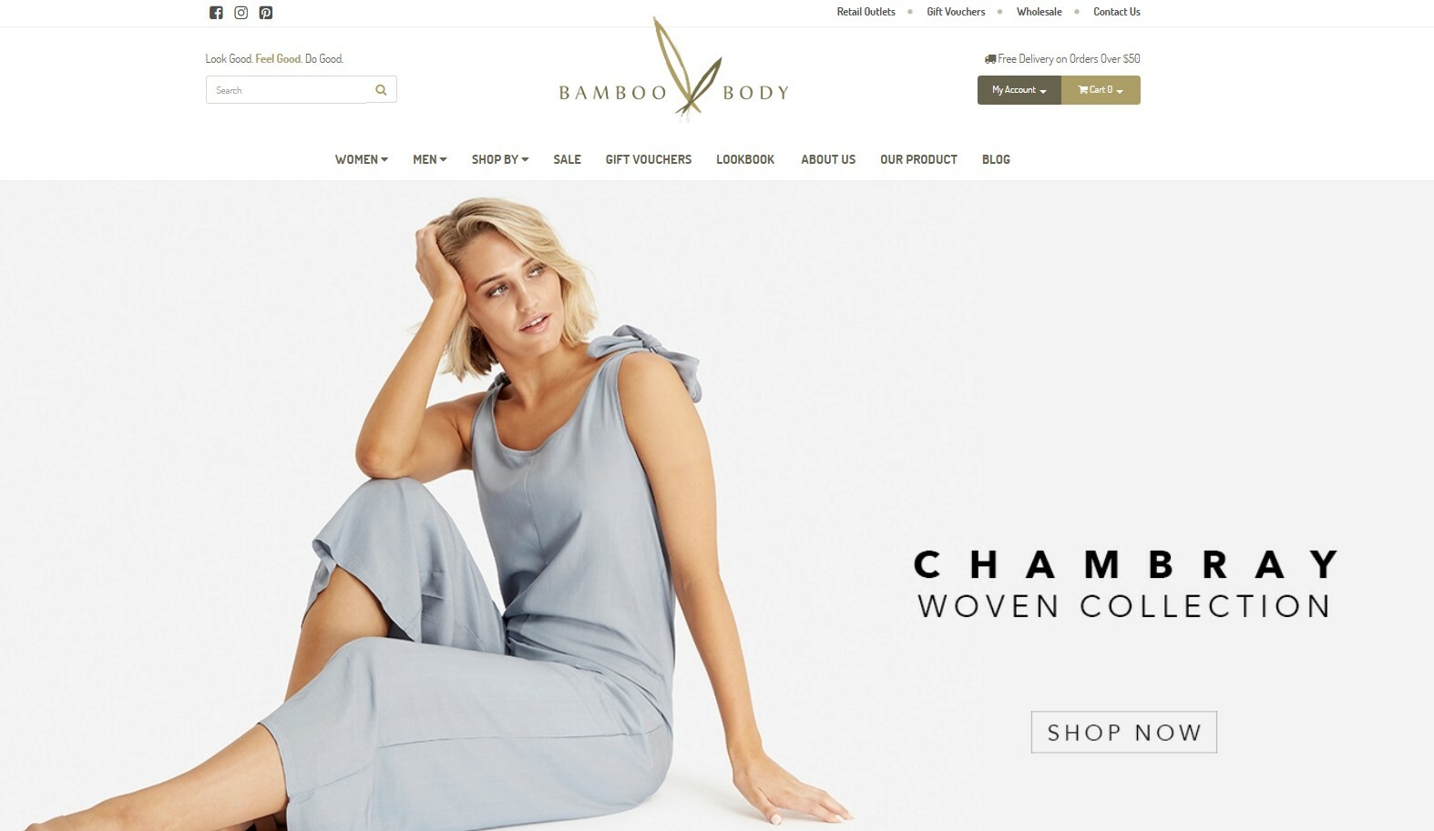 Bamboo Body Homepage Design Bamboo Body Homepage Design