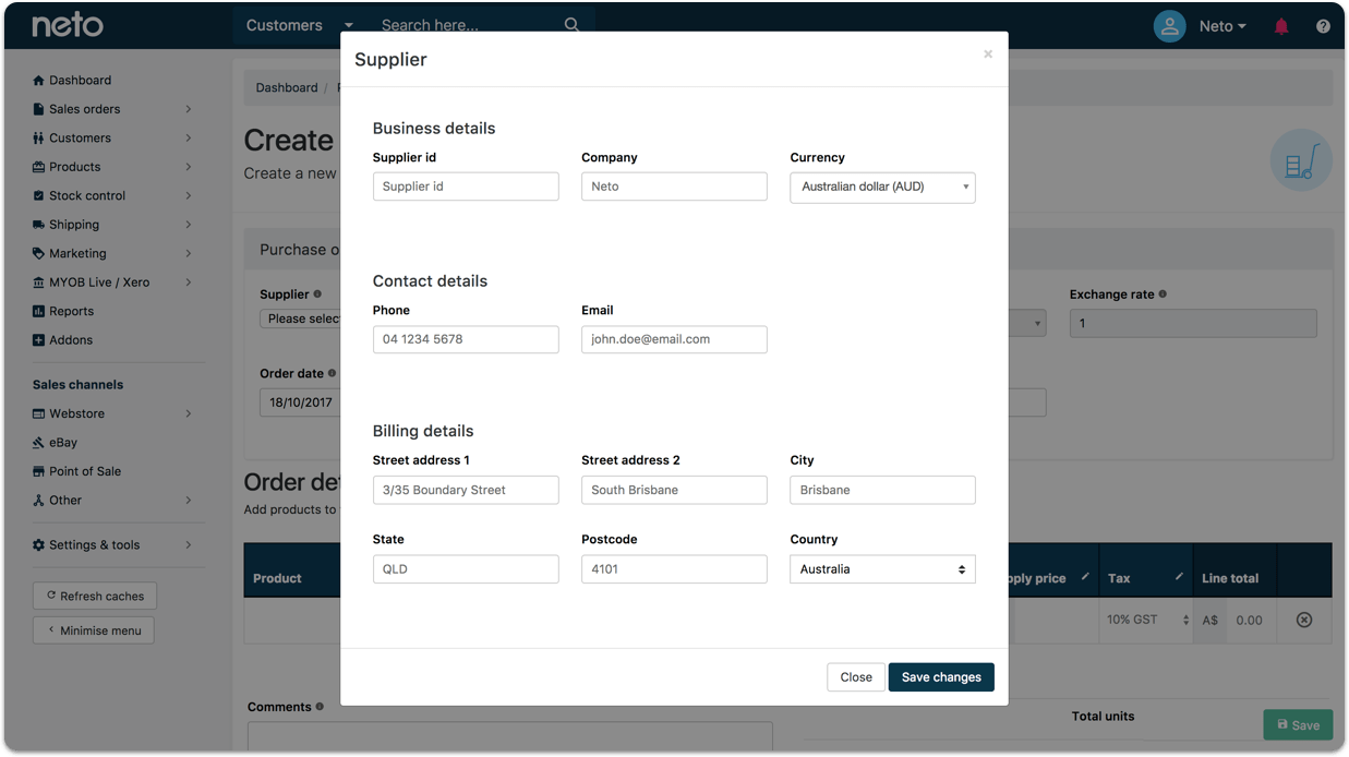 Image for Streamlined Supplier Creation