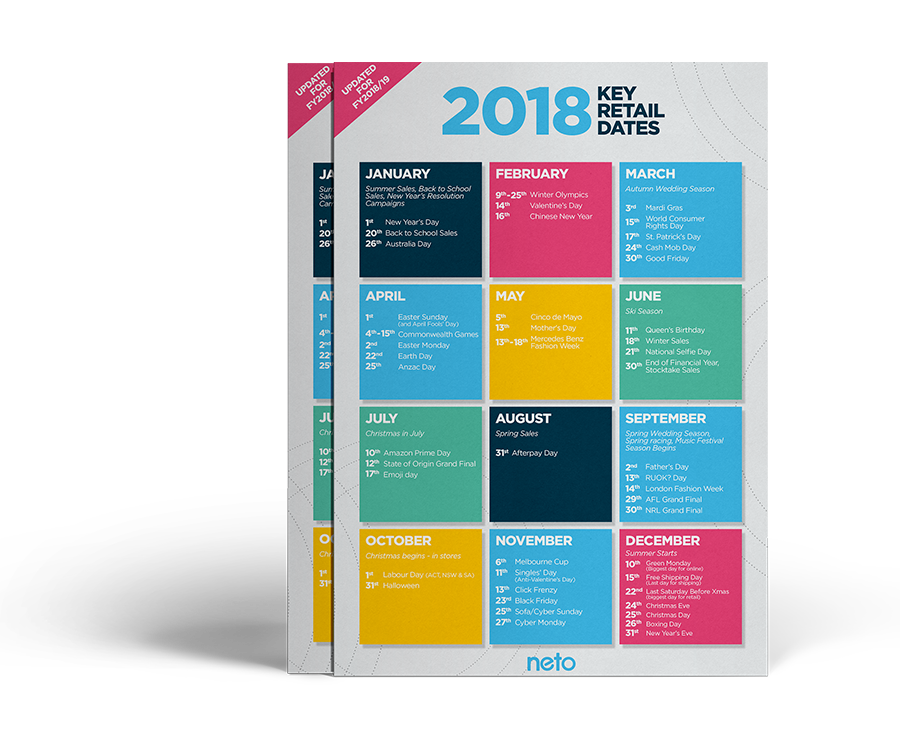 The 2018 Retail Calendar Neto