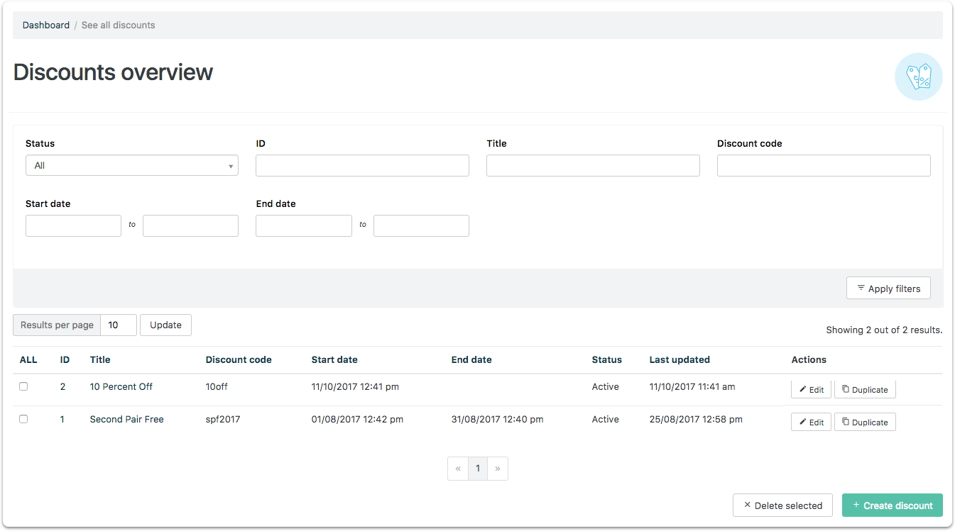 Image for Discounts Overview